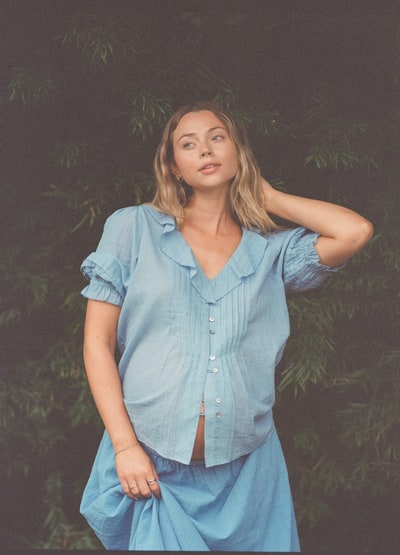 HATCH The Plaid Lou Lou Nursing Blouse