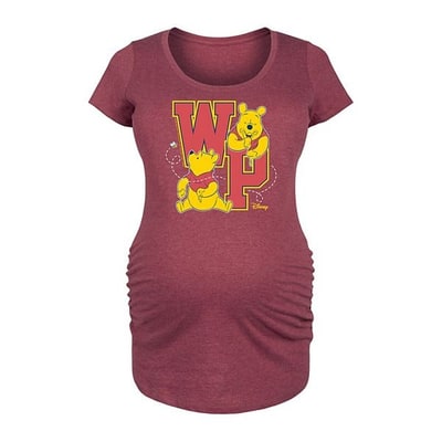 Kohl's Disney's Winnie The Pooh Maternity Collegiate Letters Graphic Tee