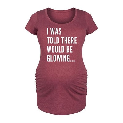 Kohl's Maternity I Was Told There Would Be Glowing Graphic Tee