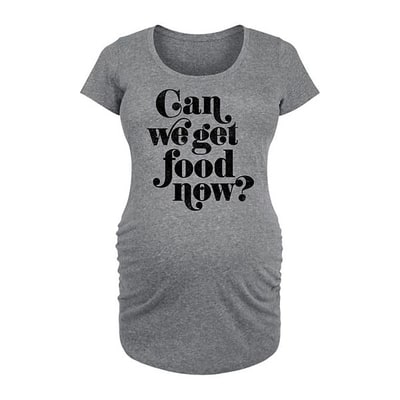 Kohl's Maternity Can We Get Food Now Graphic Tee