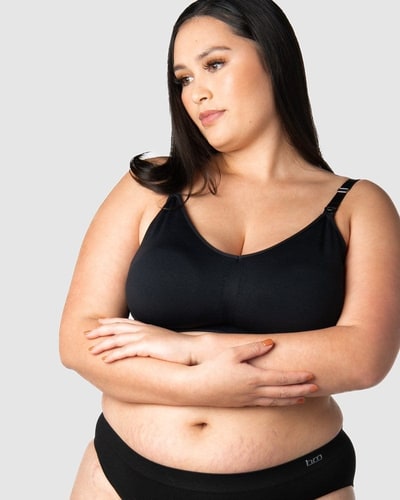 Hotmilk Lingerie My Necessity Wirefree Nursing Bra - Black Busty