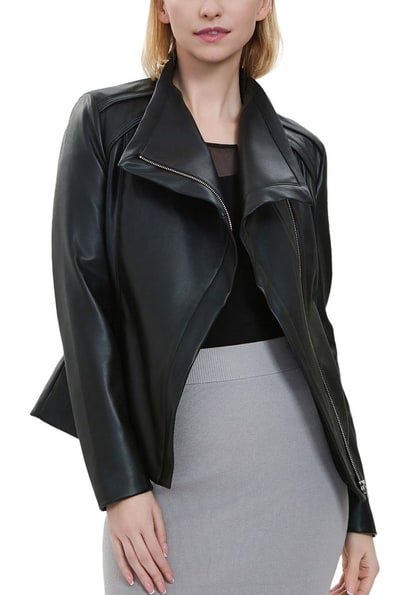 Kimi + Kai Kimi + Kai Women's "Suki" Faux Leather Moto Jacket