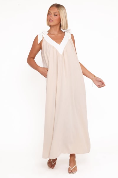 Petal & Pup Dami Maxi Dress - Oatmeal