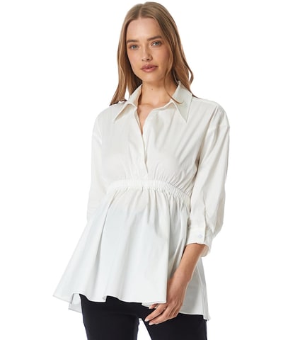 Bump City The Luna 3/4 Peplum Top