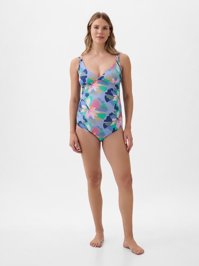 Gap Maternity Strappy V-Neck One-Piece Swimsuit