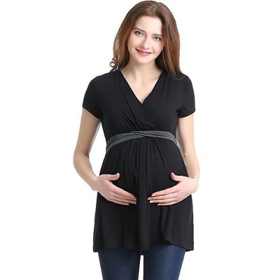 Kohl's Maternity Pokkori Faux-Wrap Nursing Top