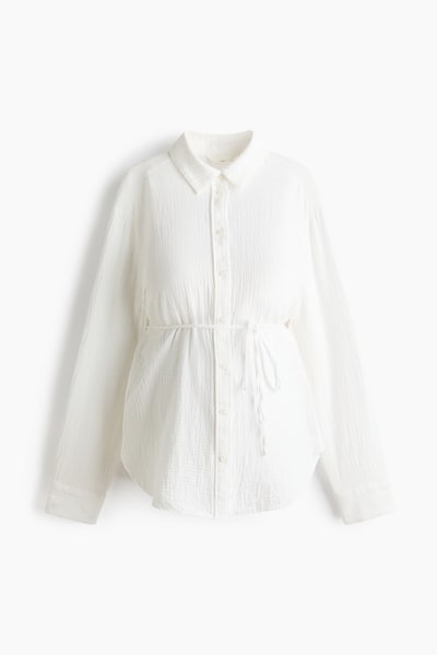 H&M MAMA Before & After Muslin Shirt