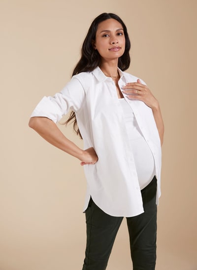 Isabella Oliver The Essentials Organic Cotton Maternity Shirt
