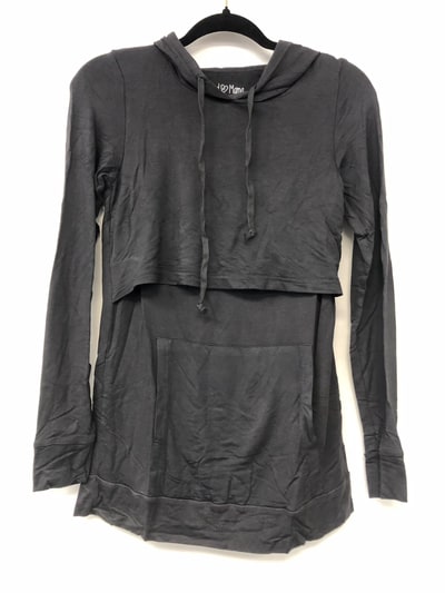 Latched Mama Outlet 6027 - Latched Mama Cloud Nursing Hoodie - Slate - Extra Extra Small