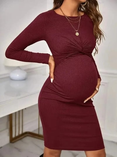 Aura Maternity Aura™ Hot Mama Maternity Dress