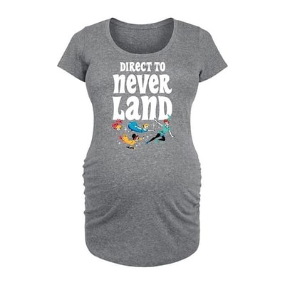 Kohl's Disney's Peter Pan Maternity Direct To Neverland Graphic Tee