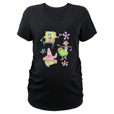 Kohl's Maternity Nickelodeon SpongeBob SquarePants And Friends Dancing Floral Graphic Tee