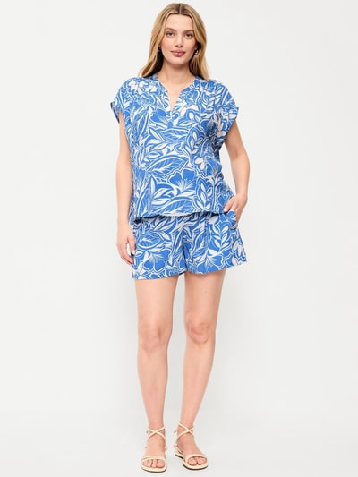 Old Navy Maternity Linen-Blend Pull-On Shorts -- 3.5-inch inseam