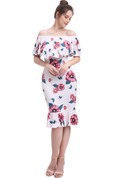 Kimi + Kai Kimi + Kai Maternity "Kyla" Nursing Mermaid Dress