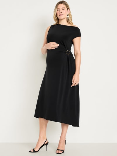 Old Navy Maternity Asymmetrical Twist Drape Dress
