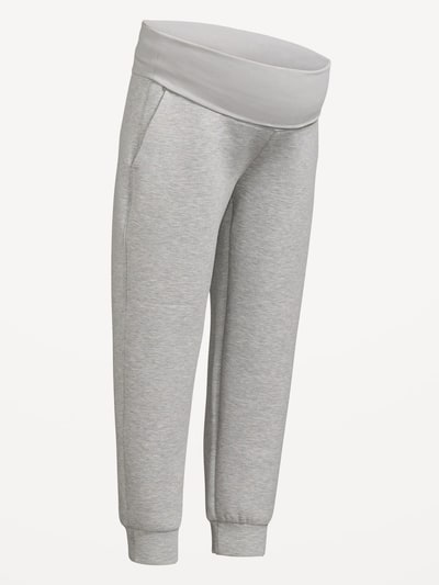 Old Navy Maternity Bounce Fleece Rollover-Waist Jogger Sweatpants
