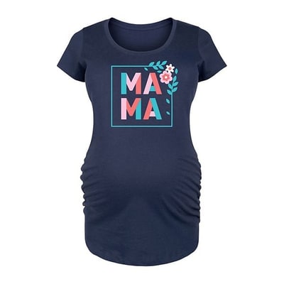 Kohl's Maternity Floral Mama Graphic Tee
