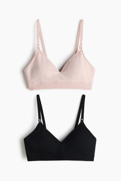H&M MAMA 2-pack Seamless Padded Nursing Bras