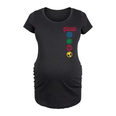 Kohl's Maternity Marvel Avengers Icon Logos Graphic Tee