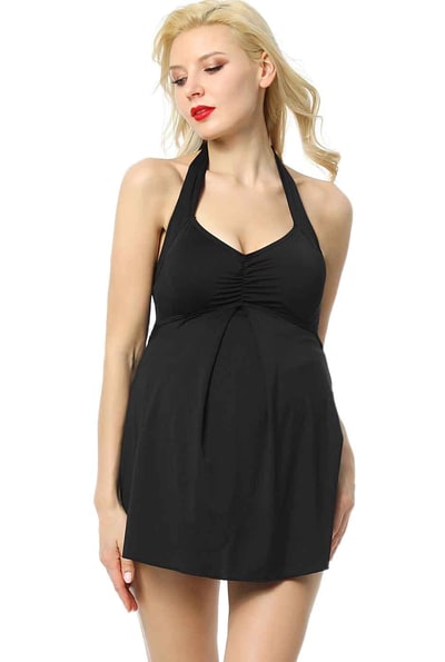 Kimi + Kai Kimi + Kai Maternity "Bella" UPF 50+ One Piece Maternity Swim Dress