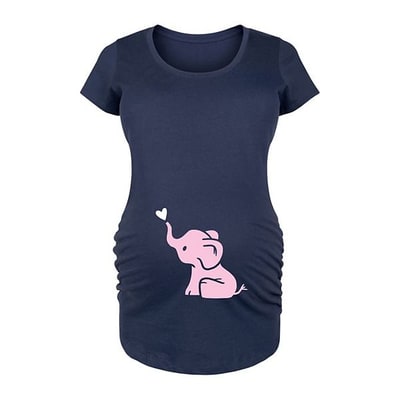Kohl's Maternity Baby Elephant Girls Graphic Tee