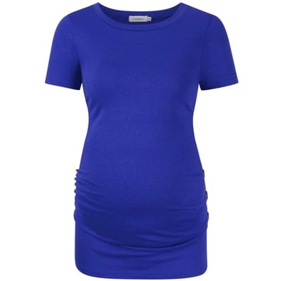 Target Maternity Shirts Side Button and Ruched Maternity Tunic Tops