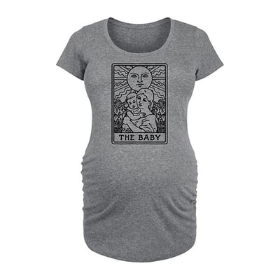 Kohl's Maternity The Baby Tarot Card Graphic Tee