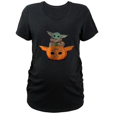 Kohl's Maternity Star Wars The Mandalorian Grogu Carved Pumpkin Graphic Tee