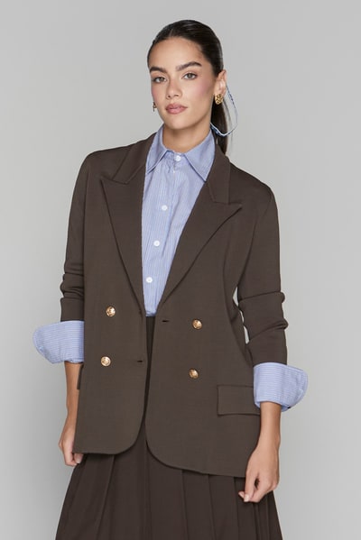 Apparalel Darby Blazer in Cocoa