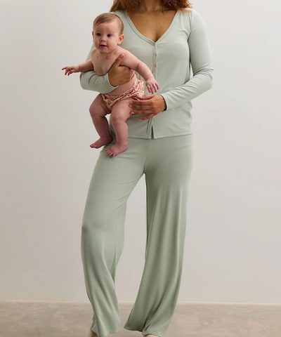 Bump City HATCH: The Softest Rib Over Under Relaxed Pant