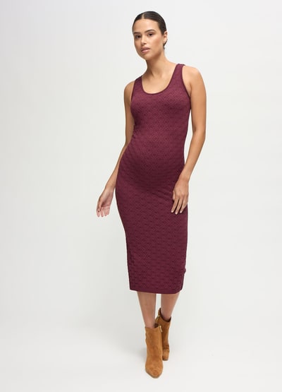 Ingrid & Isabel The Modern Muse Textured Bodycon Midi Tank Maternity Dress