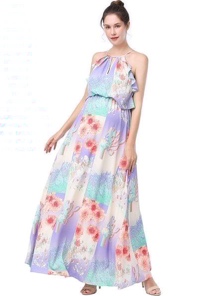 Kimi + Kai Kimi + Kai Maternity "Pixie" Nursing Maxi Dress