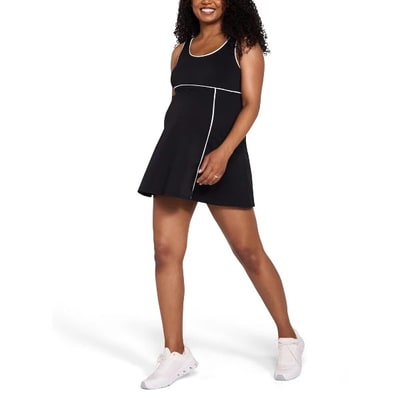 Target Women's Sleeveless Active Maternity Dress with Shorts - Black & White - Size: Medium - Motherhood Maternity