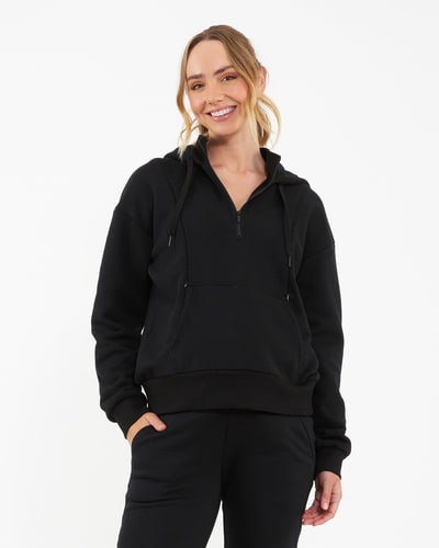 Ripe Maternity Nicky Nursing Hoodie  Black