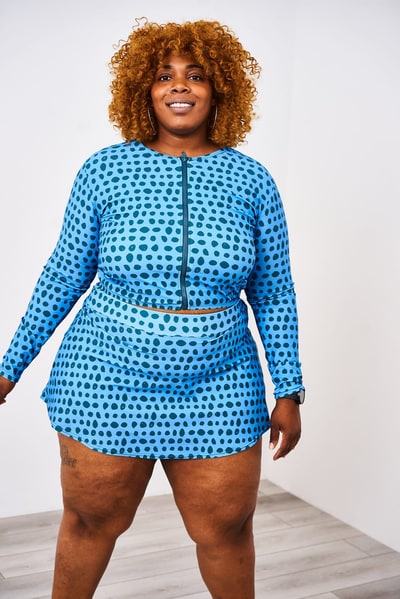 Latched Mama Latched Mama Long Sleeve Swim Zip Nursing Cover Up - Final Sale