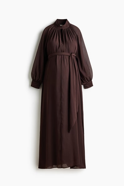 H&M MAMA Long-Sleeved Chiffon Dress