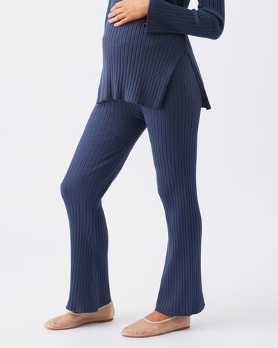 Ripe Maternity Sienna Rib Knit Pant  French Navy