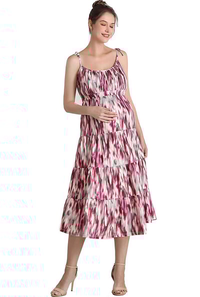 Kimi + Kai Kimi + Kai Maternity "Adia" Fit and Flare Dress