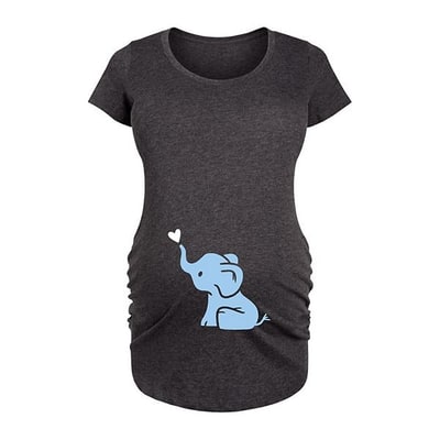 Kohl's Maternity Baby Elephant Graphic Tee