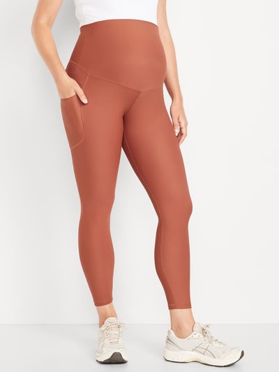 Old Navy Maternity Full-Panel PowerSoft 7/8 Leggings