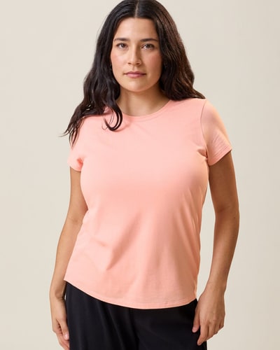 Kindred Bravely Slim Fit Modal Nursing T-shirt | Sunset Pink