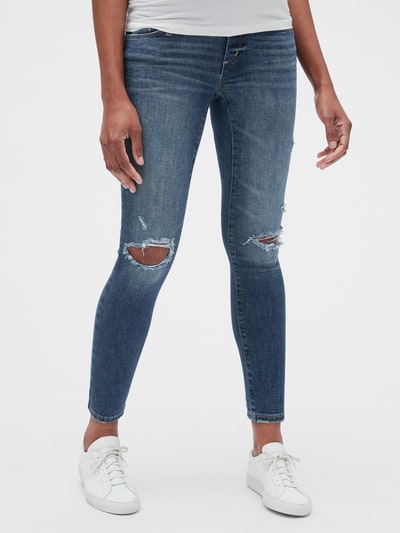 Gap Maternity Distressed Full Panel Favorite Jeggings