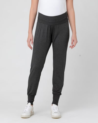 Ripe Maternity Jersey Lounge Pant Charcoal Marle