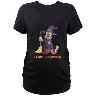 Kohl's Disney's Minnie Mouse Witch Costume Happy Halloween Maternity Graphic Tee