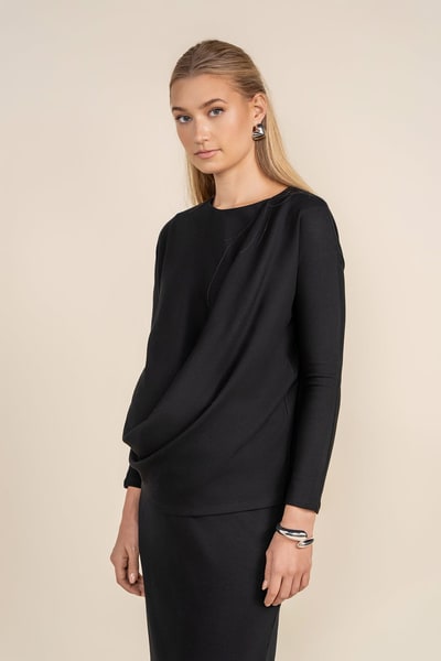 Apparalel Wynd Maternity Top in Black