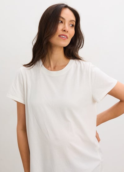 HATCH The Washed Cotton Crew Neck Tshirt