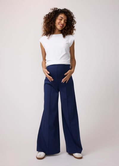Ingrid & Isabel The EveryWear Maternity Black Ponte Flare Pant