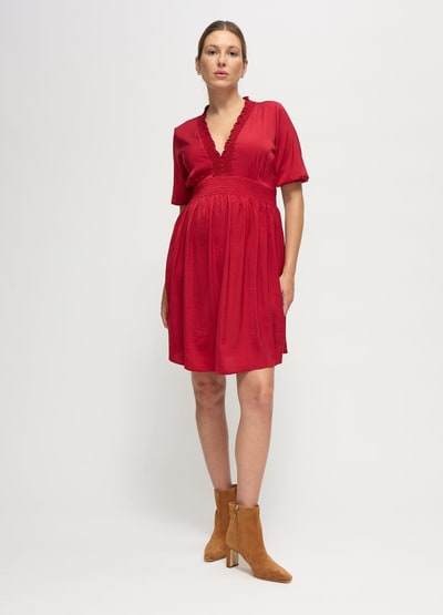 Ingrid & Isabel The V-Neck Vibe Mini Maternity Dress