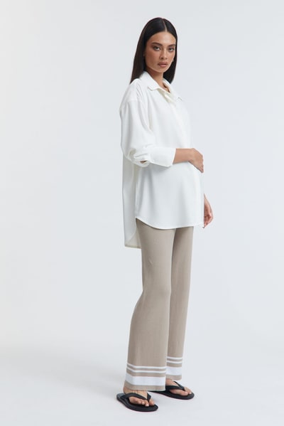 Legoe Heritage Post Card Pant (Pebble) - FINAL SALE