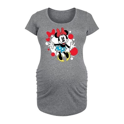 Kohl's Disney's Minnie Mouse Maternity Dots Graphic Tee